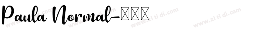Paula Normal字体转换